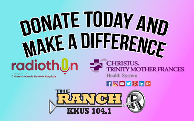 Join 104.1 The Ranch and Help the Children’s Miracle Network Today!